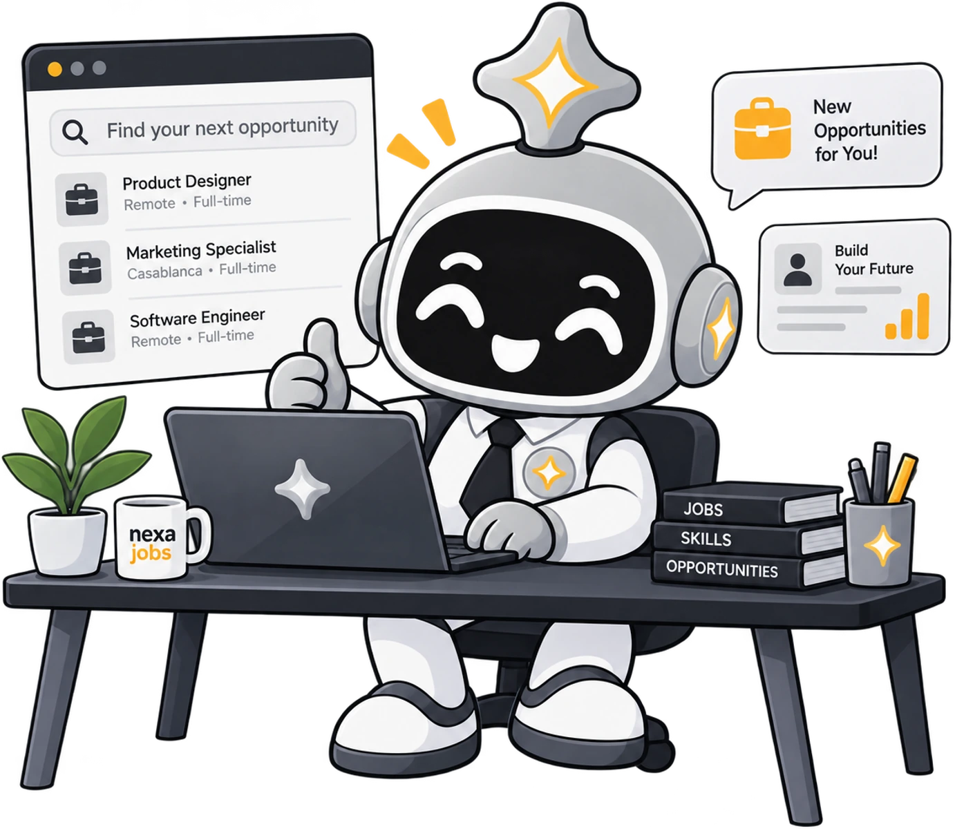 Nexa jobs mascot